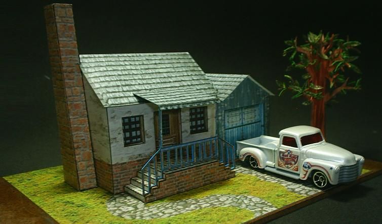 Suburbia Diorama - Downloads - Kartonbau.de - Alles rund um